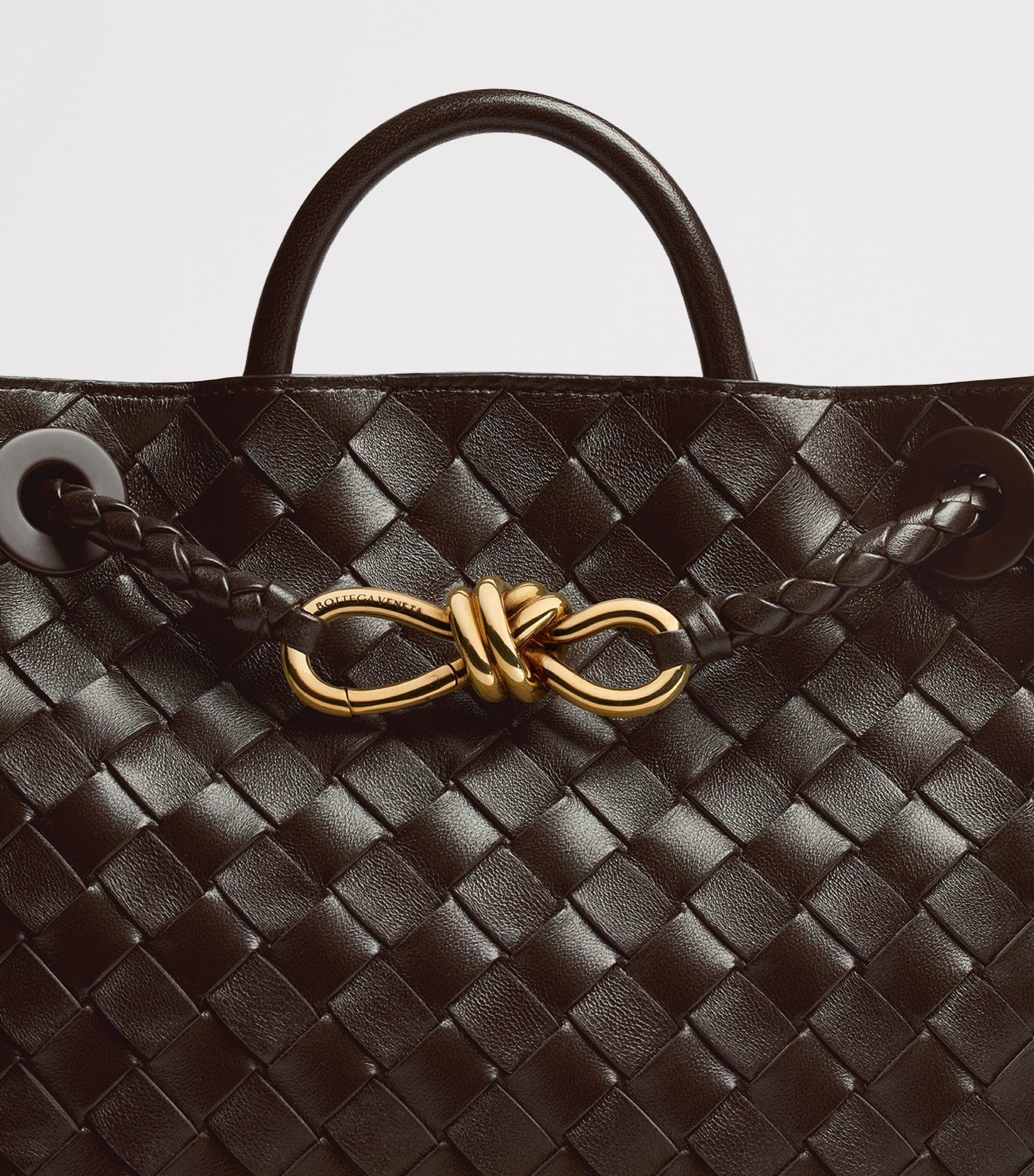 Small Leather Andiamo Top-Handle Bag FONDANT-M BRASS-FOND