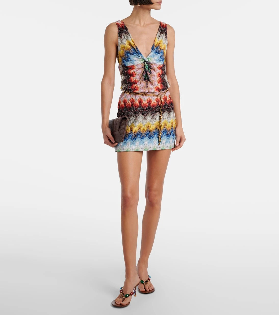 Missoni - Gathered lamé top
