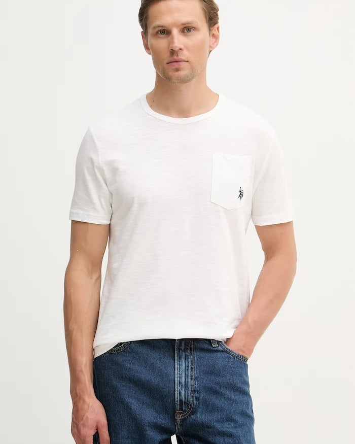 U.S. Polo Assn. Erkek Pamuklu Slub Pocket Tişört