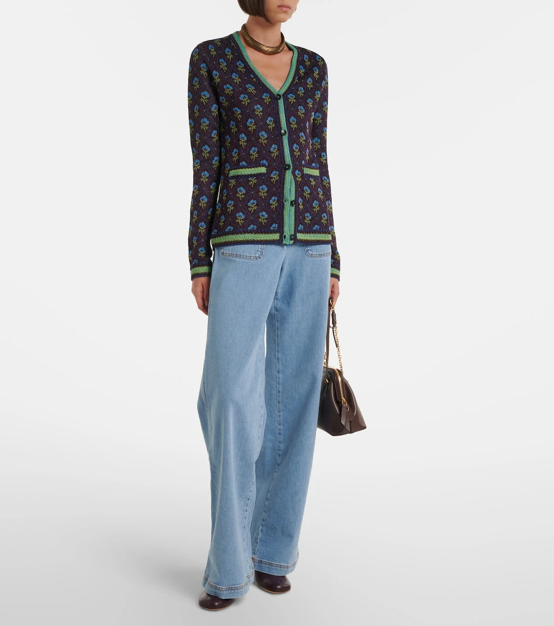 Etro - Floral jacquard cardigan
