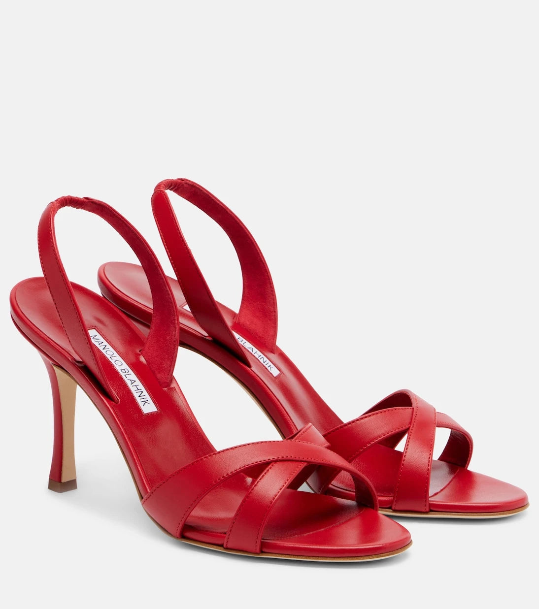 Manolo Blahnik - Callasli leather slingback sandals