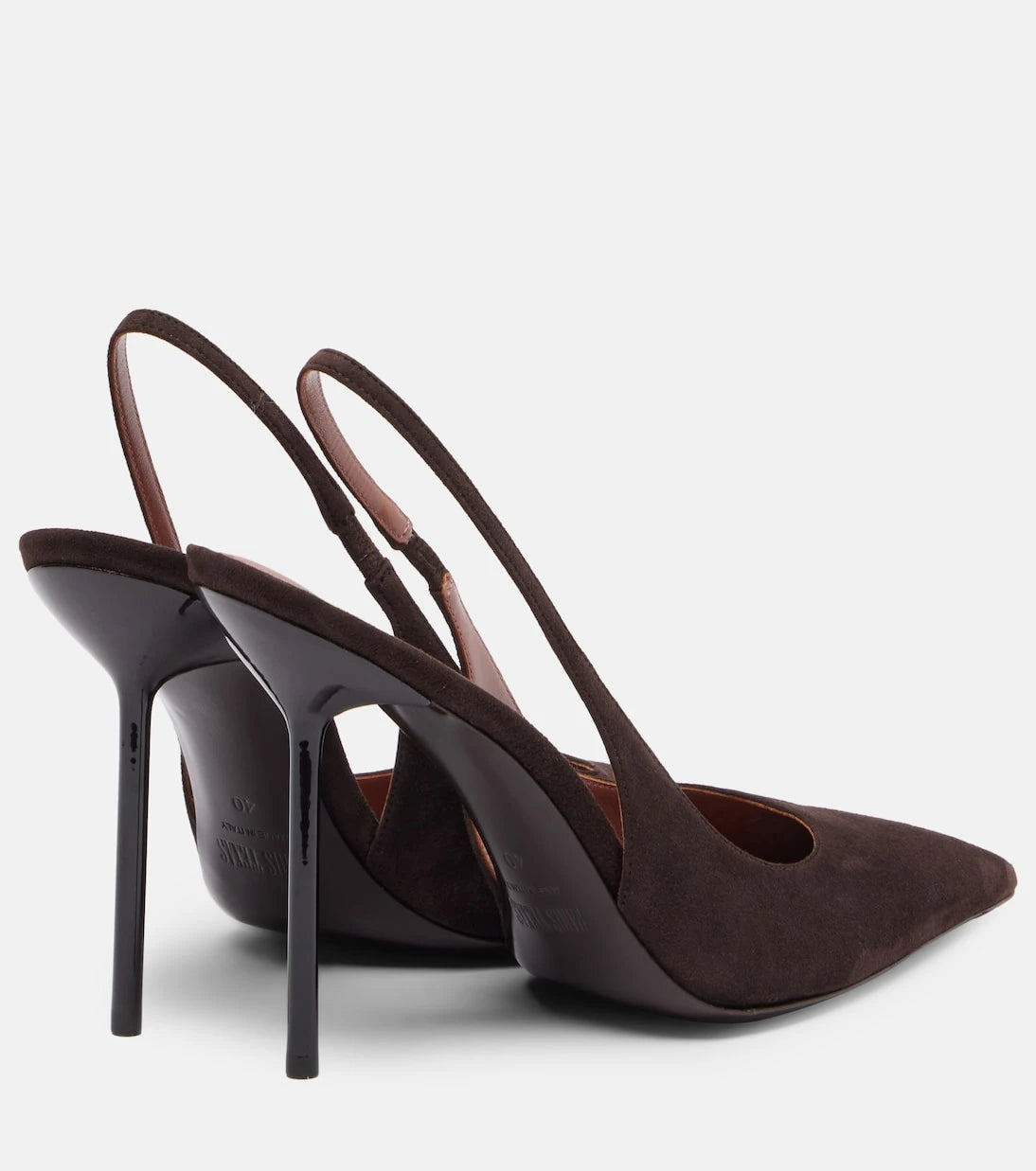 Paris Texas - Lidia 105 suede slingback pumps