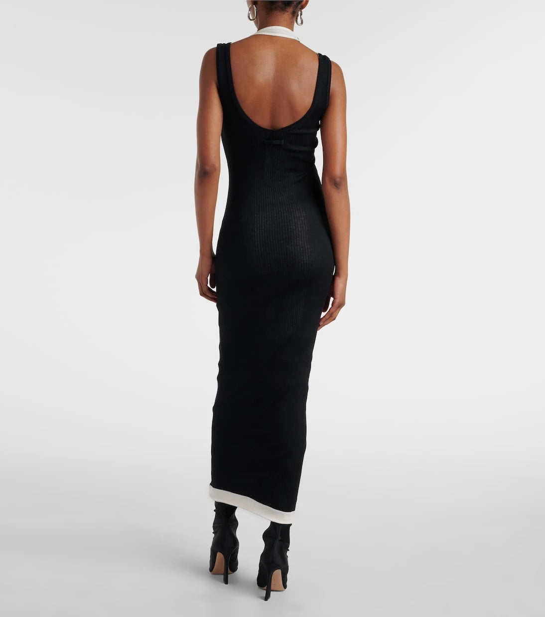 Jean Paul Gaultier - Layered cotton jersey maxi dress