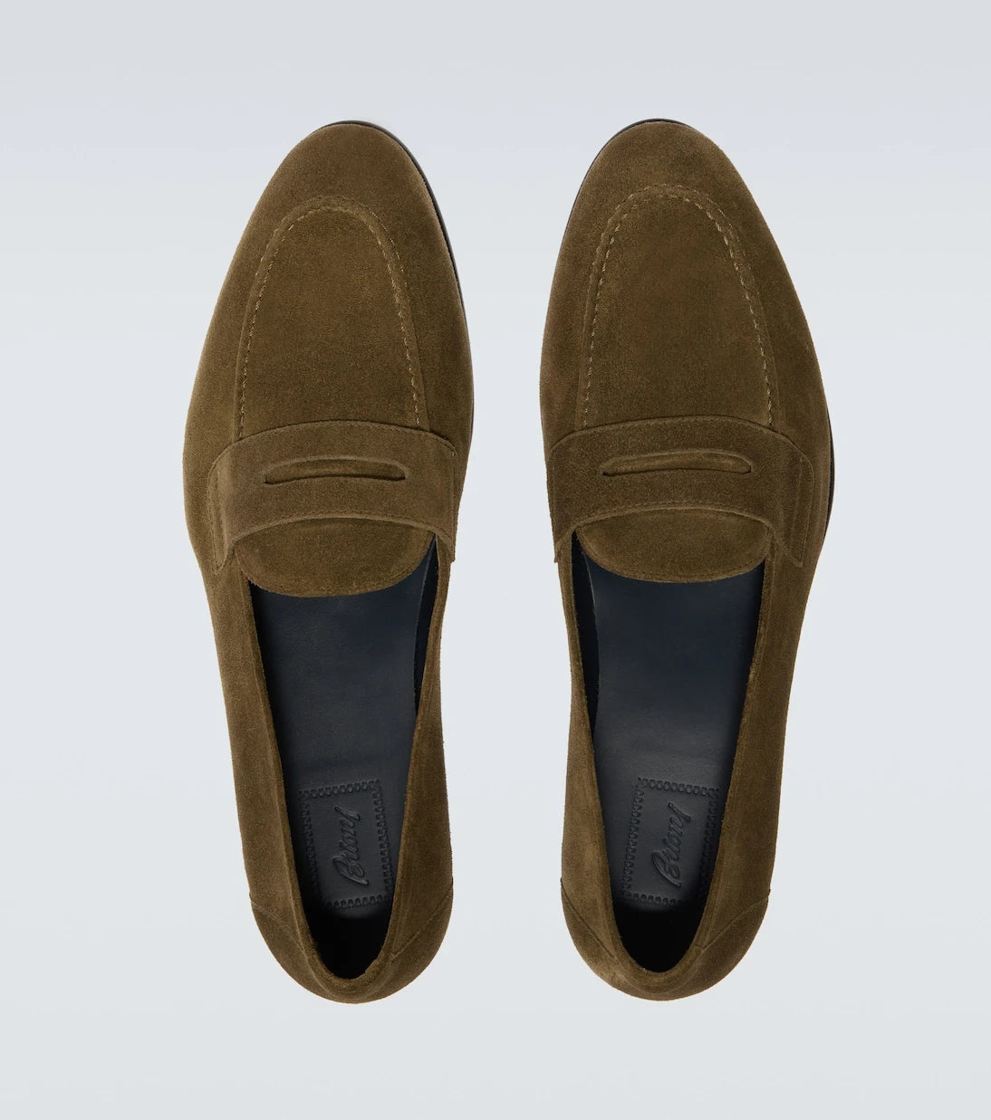 Brioni - Suede penny loafers