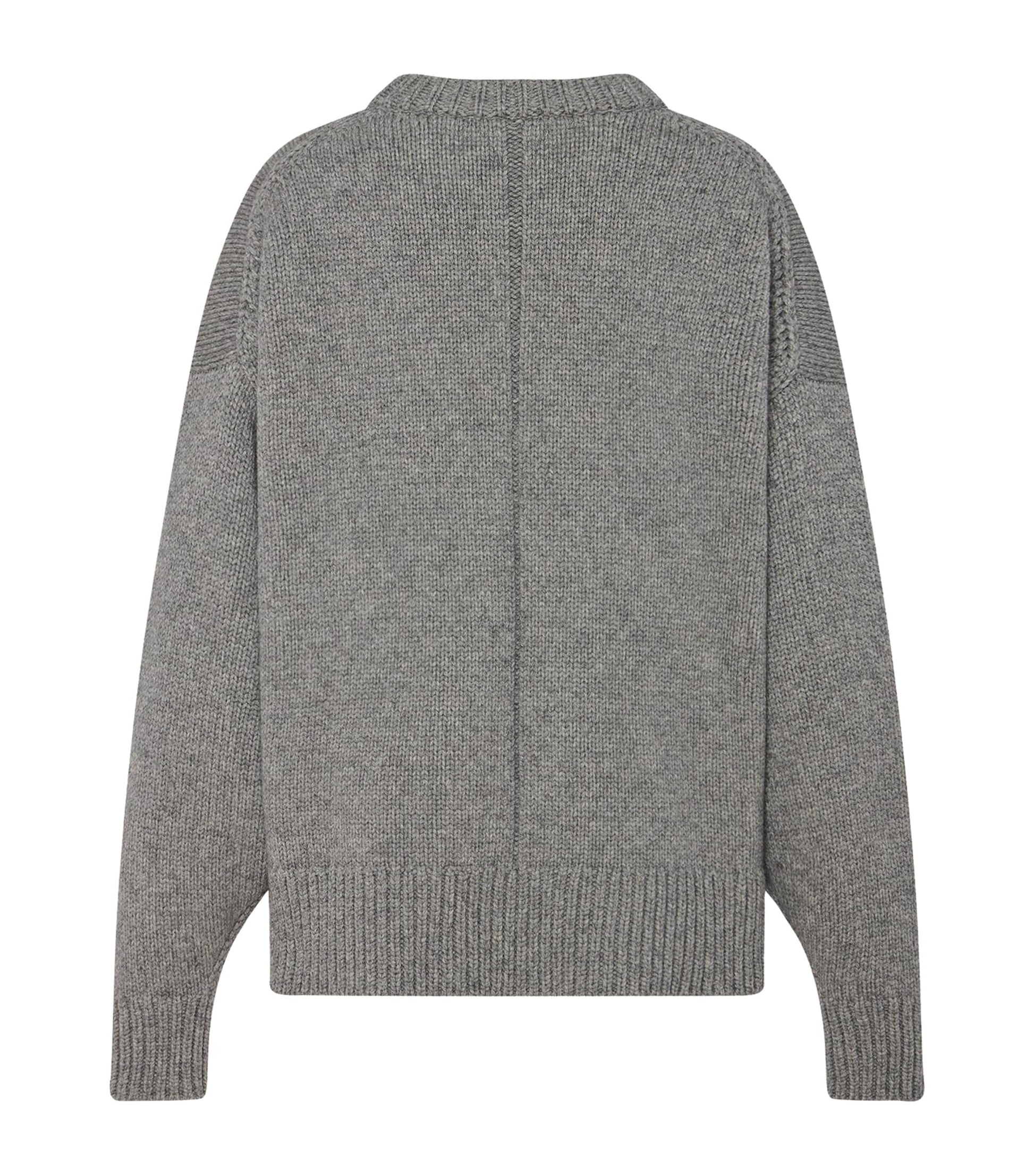 The Row Grey Ophelia Wool-Cashmere Sweater