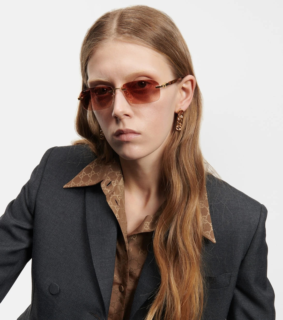 Gucci - GG rectangular sunglasses