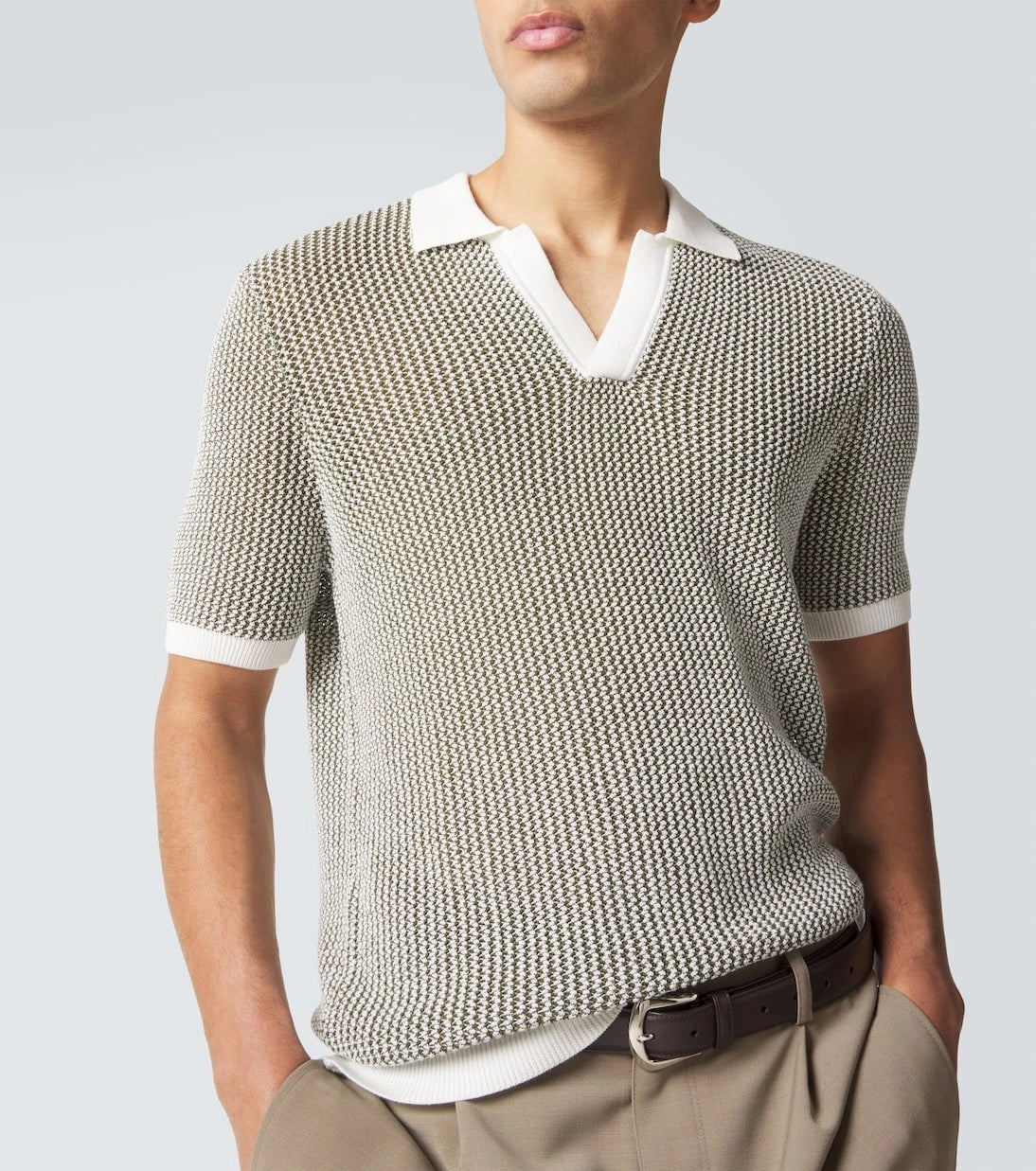 Orlebar Brown - Horton crochet cotton polo sweater