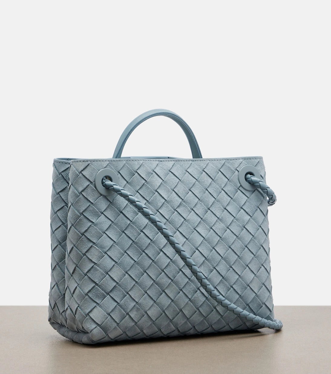 Bottega Veneta - Andiamo Small suede top-handle bag