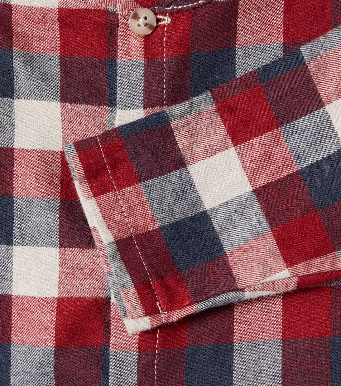 Wheat - Baby Shelby checked cotton shirt
