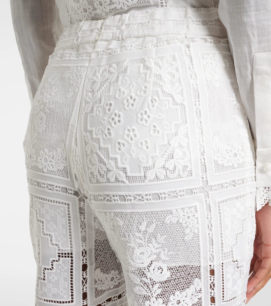 Zimmermann - Floral lace flared pants