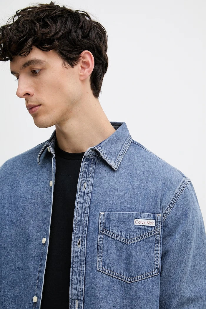 Calvin Klein Jeans риза мъжка от деним