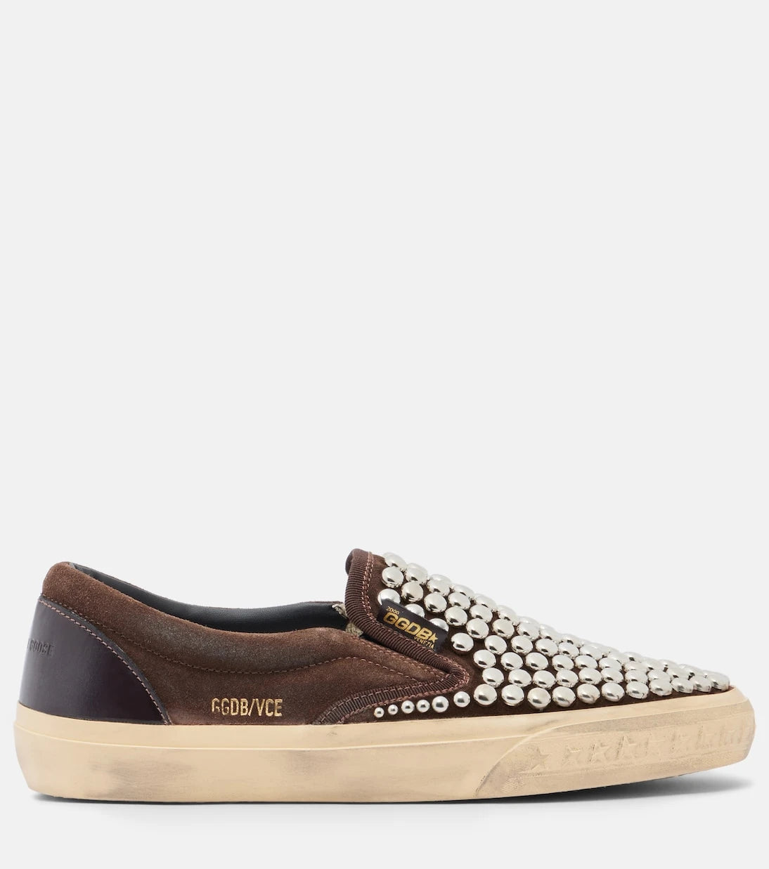 Golden Goose - VCE studded suede slip-on sneakers