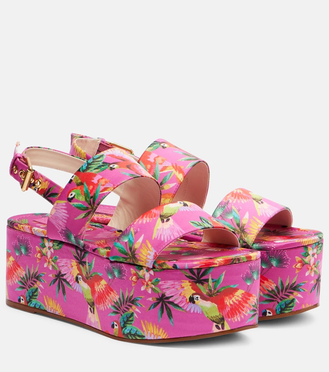 Farm Rio - Printed platform sandals