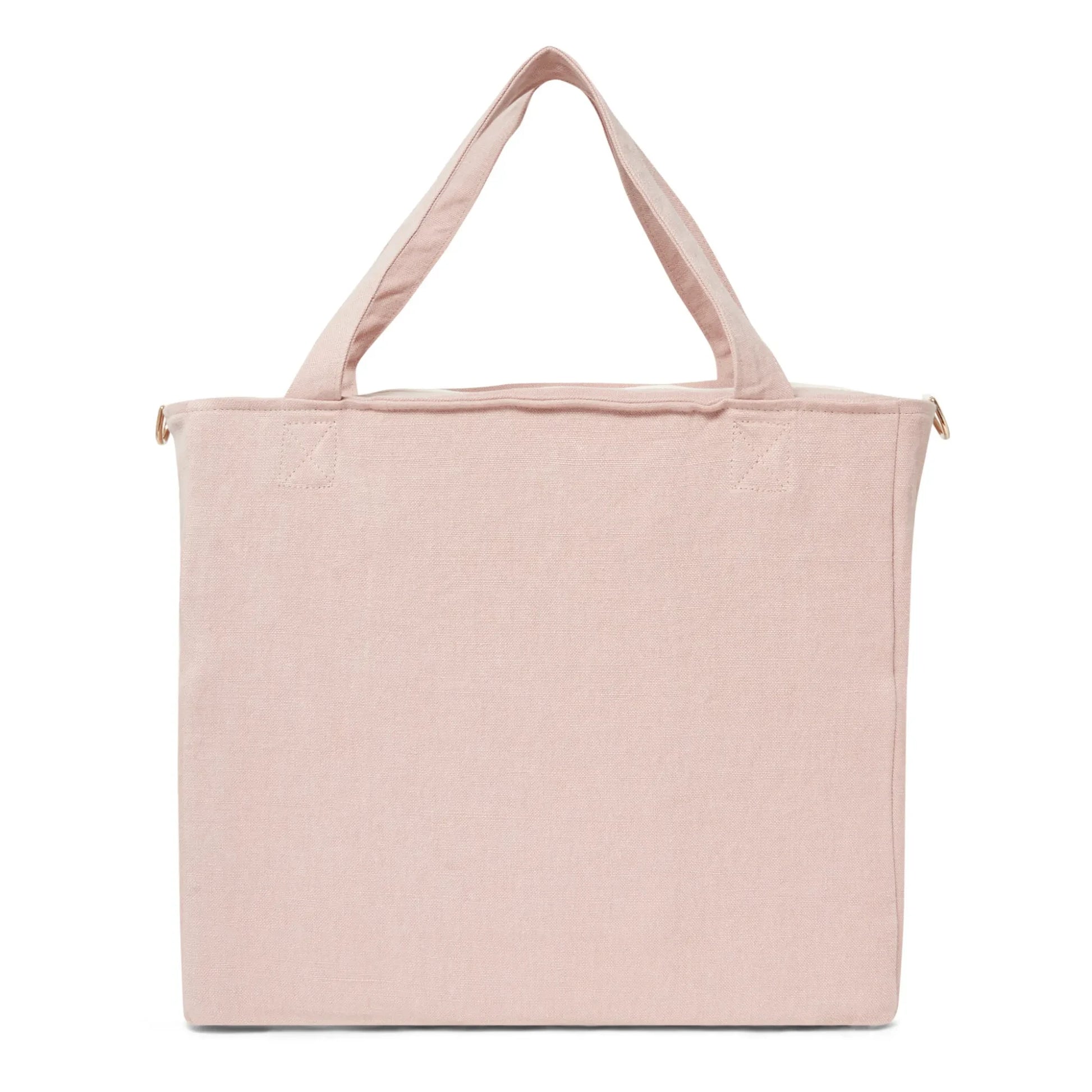 Adorna - Isia Linen Changing Bag | Powder pink