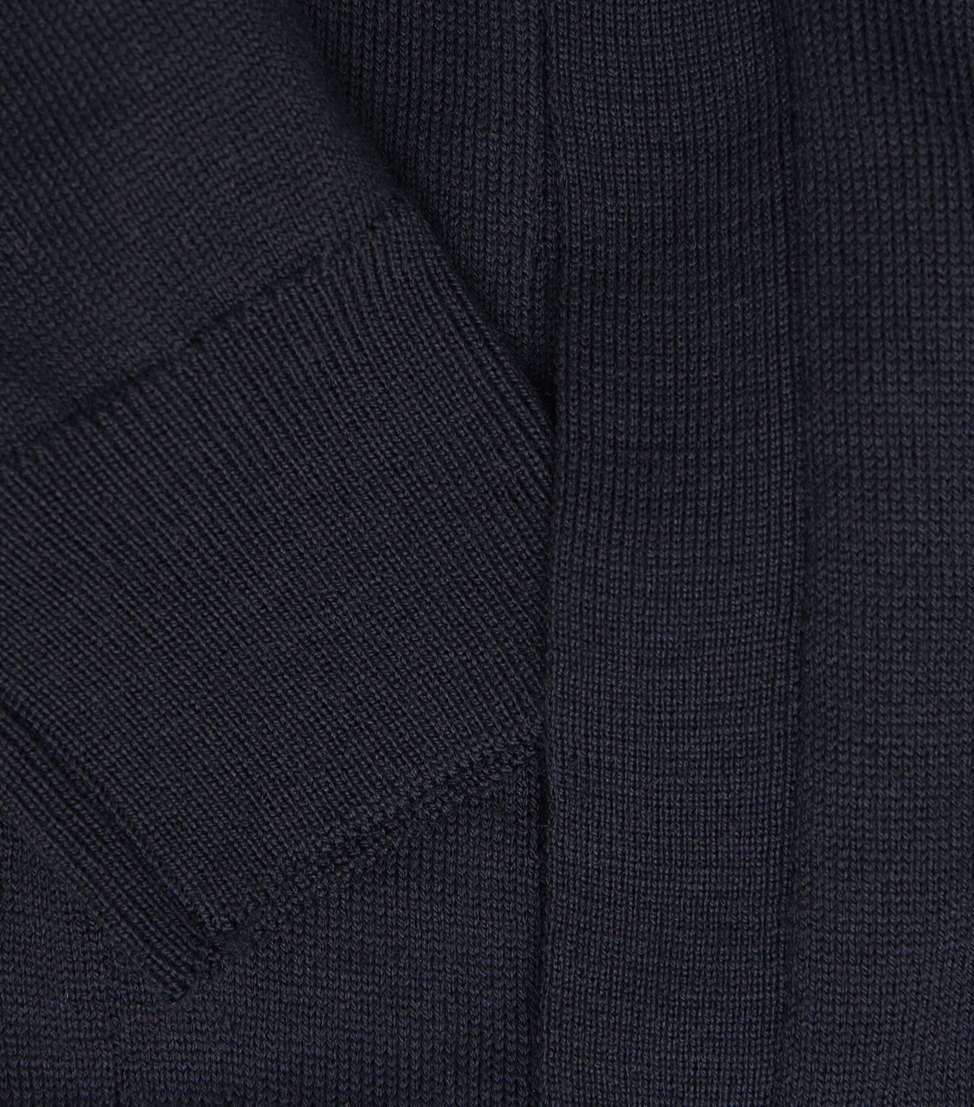 Navy Merino Wool Hybrid Overshirt