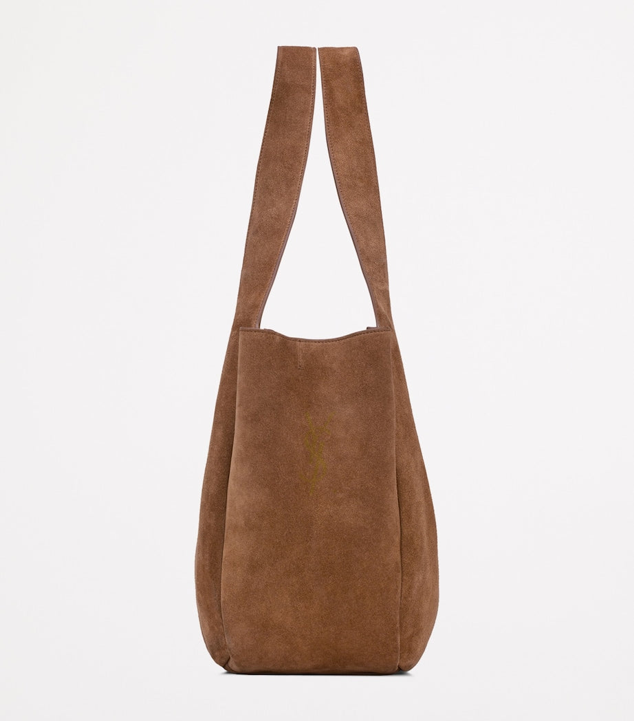 Saint Laurent Beige Suede Bea Shoulder Bag
