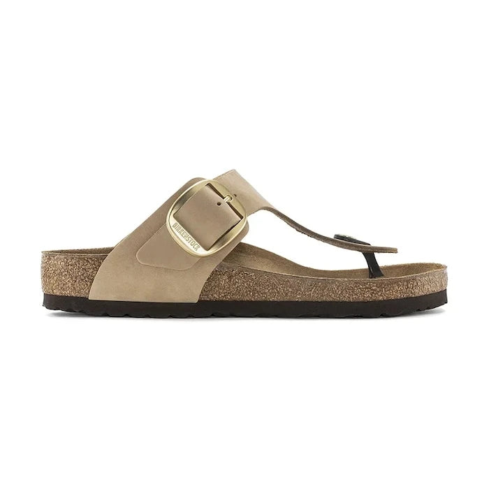 Джапанки от набук Birkenstock Gizeh Big Buckle