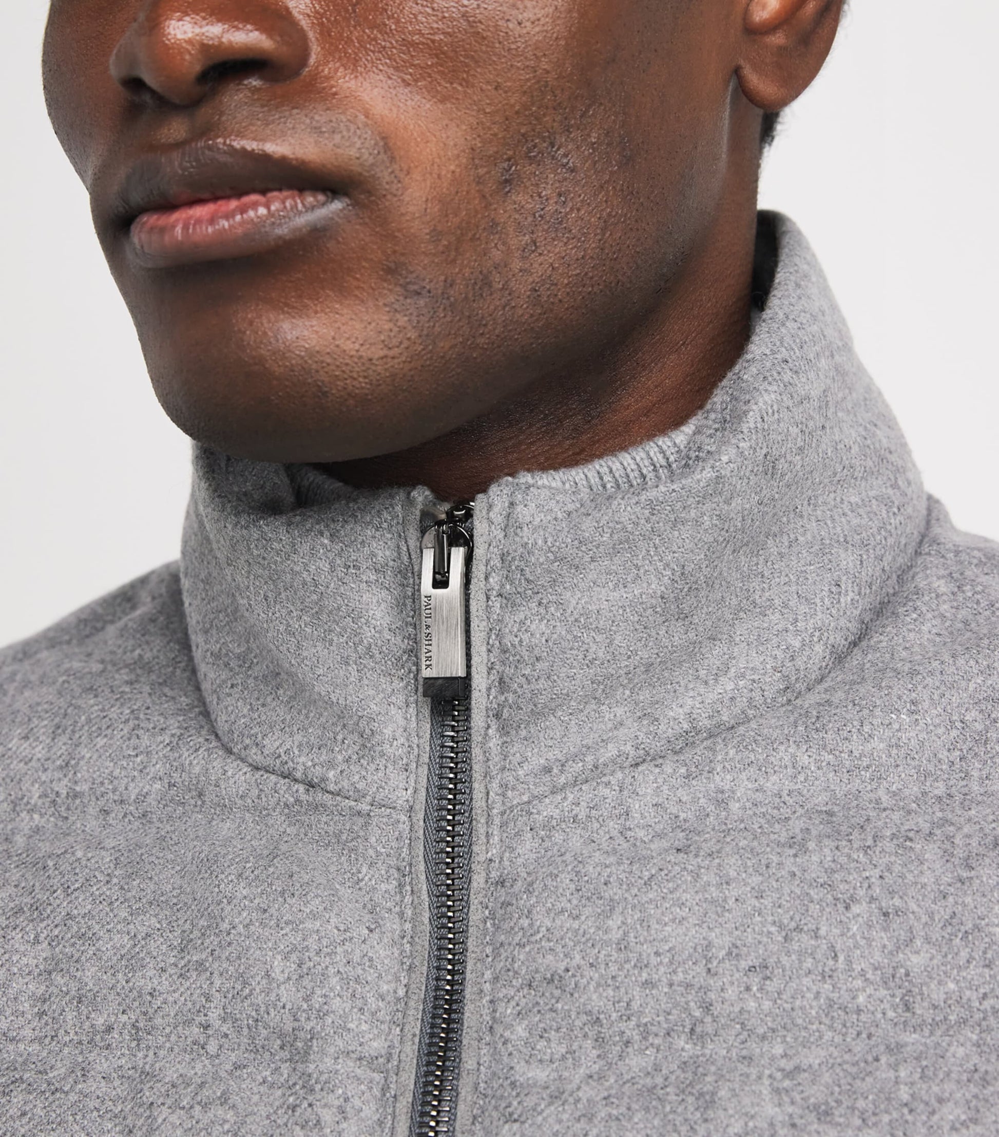 Paul & Shark Grey Wool-Cashmere Down Gilet