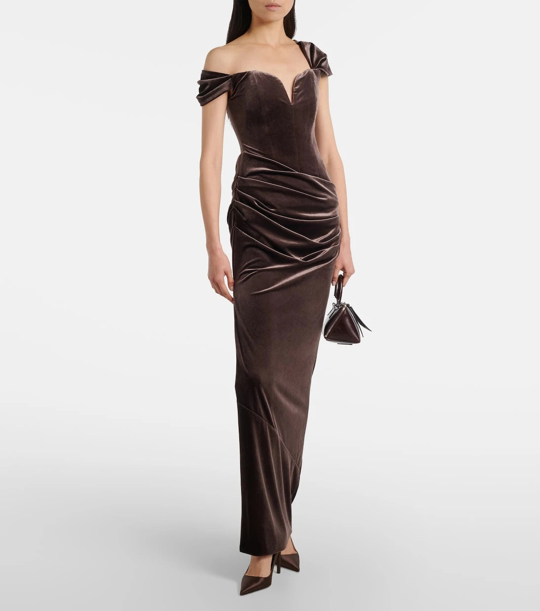 Alex Perry - Draped velvet gown