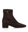 Tod's Brown Suede Stivaletto Cuoio Ankle Boots 35