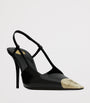 Saint Laurent Leather Jeanne Slingback Pumps 90