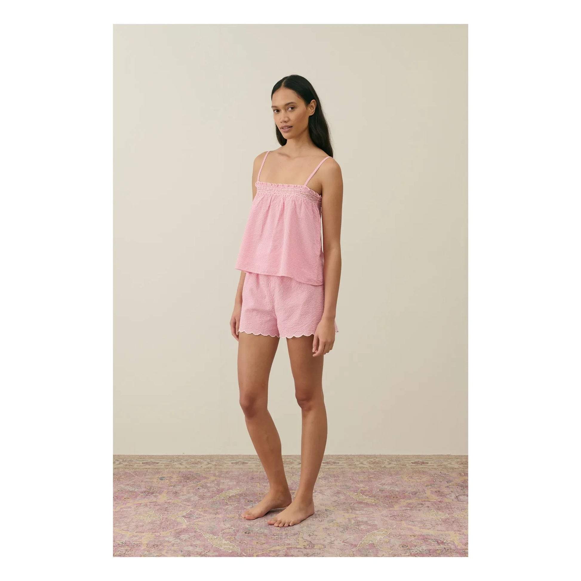 Louise Misha - Minala Vichy Pyjamas - Women's collection | Pink