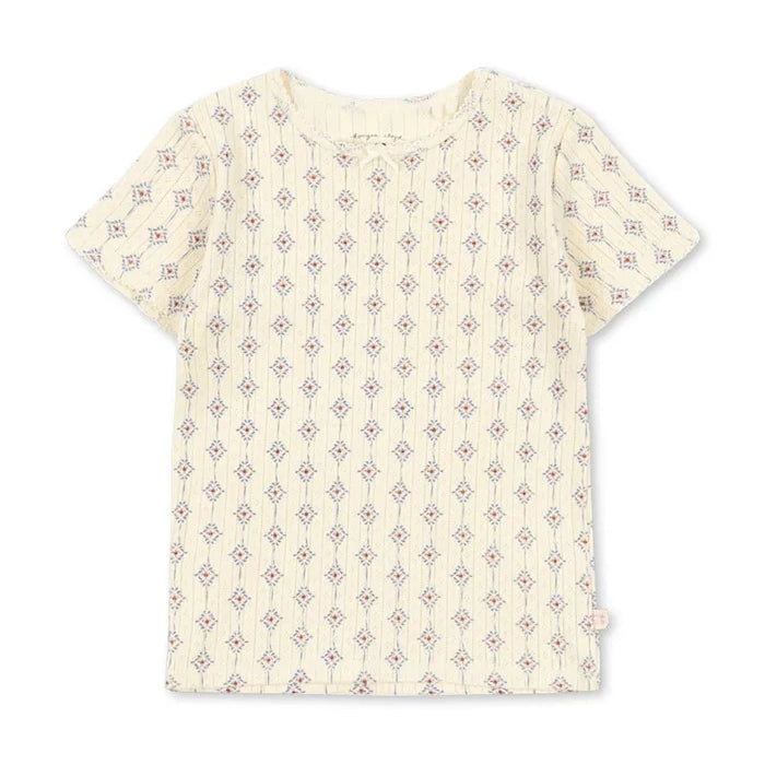 Konges Sløjd çocuklar için pamuklu tişört MINNIE TEE GOTS