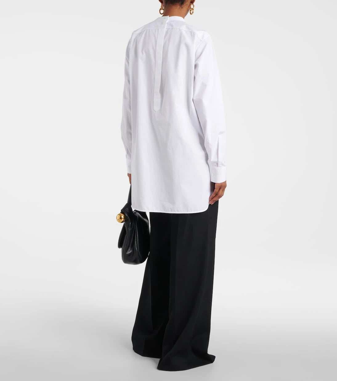Jil Sander - Embroidered cotton poplin blouse