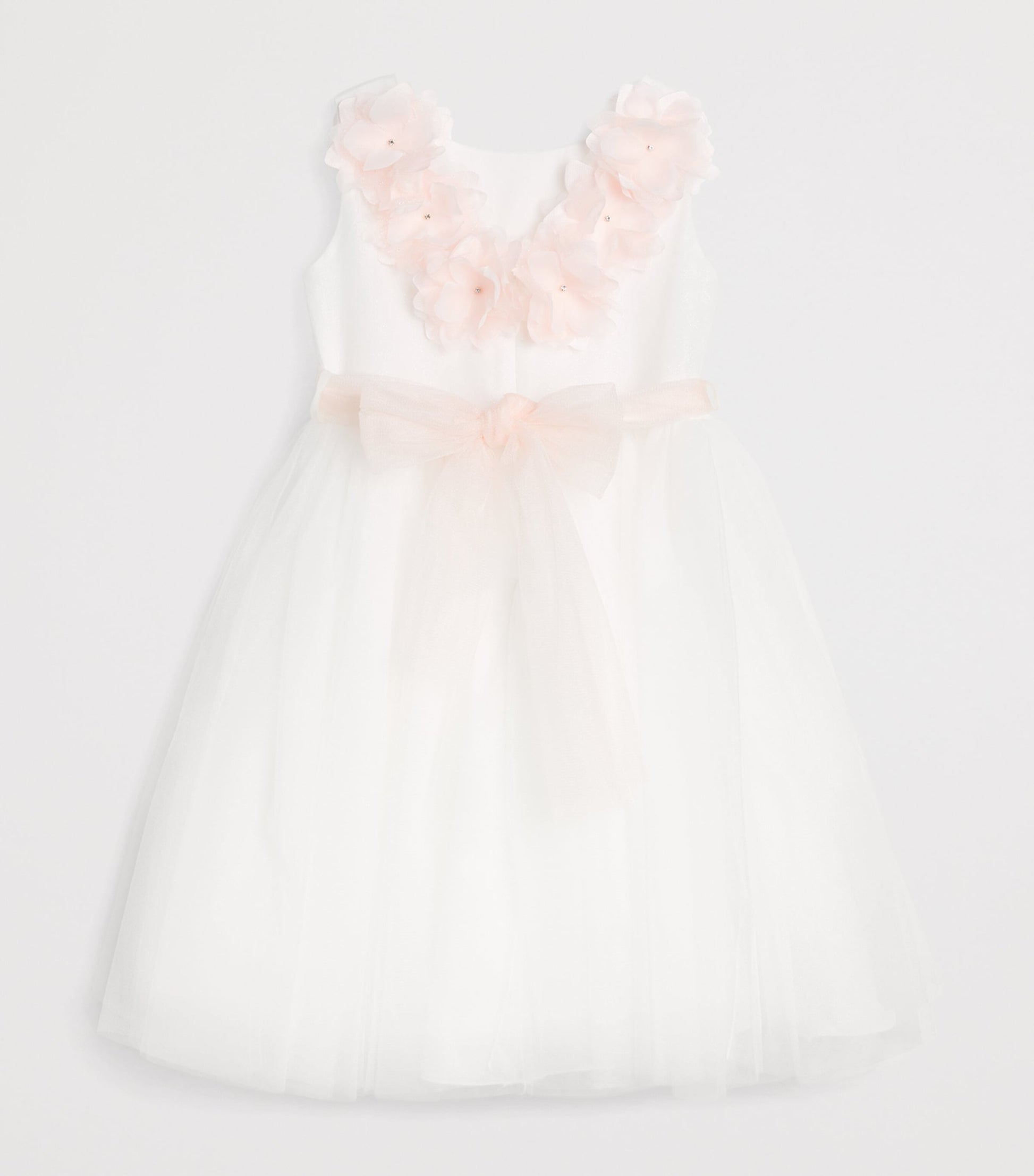 Pink Floral-Appliqué Dress (2-14 Years)