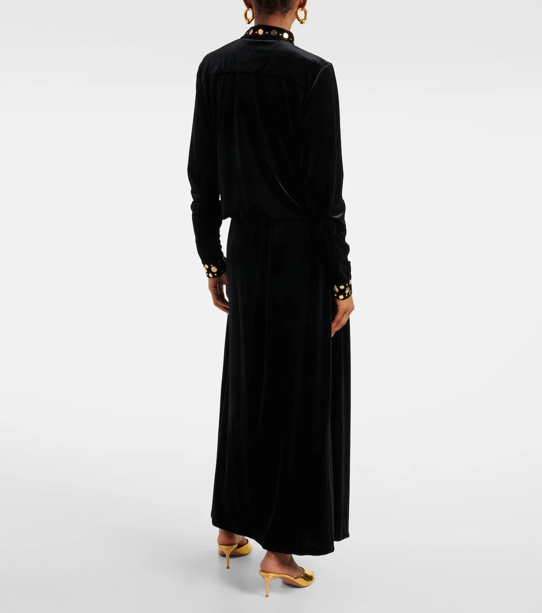 Dodo Bar Or - Arol studded velvet maxi dress