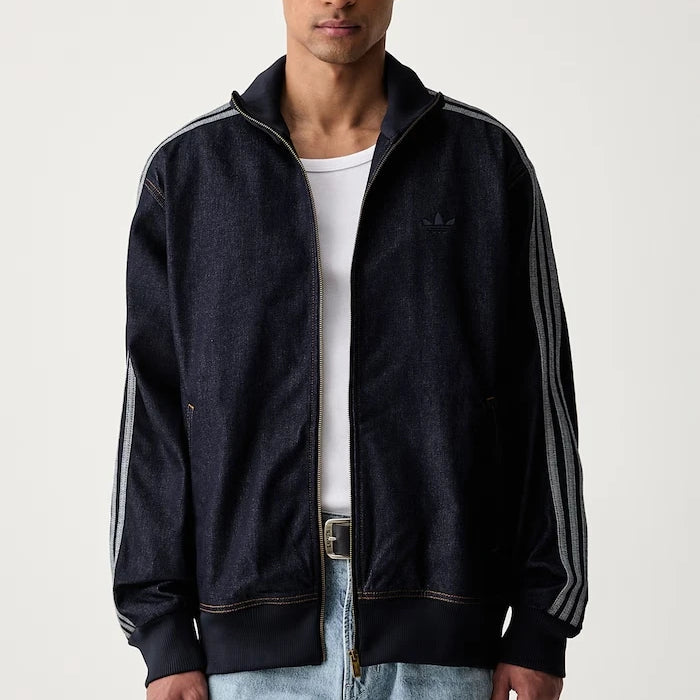 adidas Originals erkek denim ceket Firebird Adicolor Raw Denim