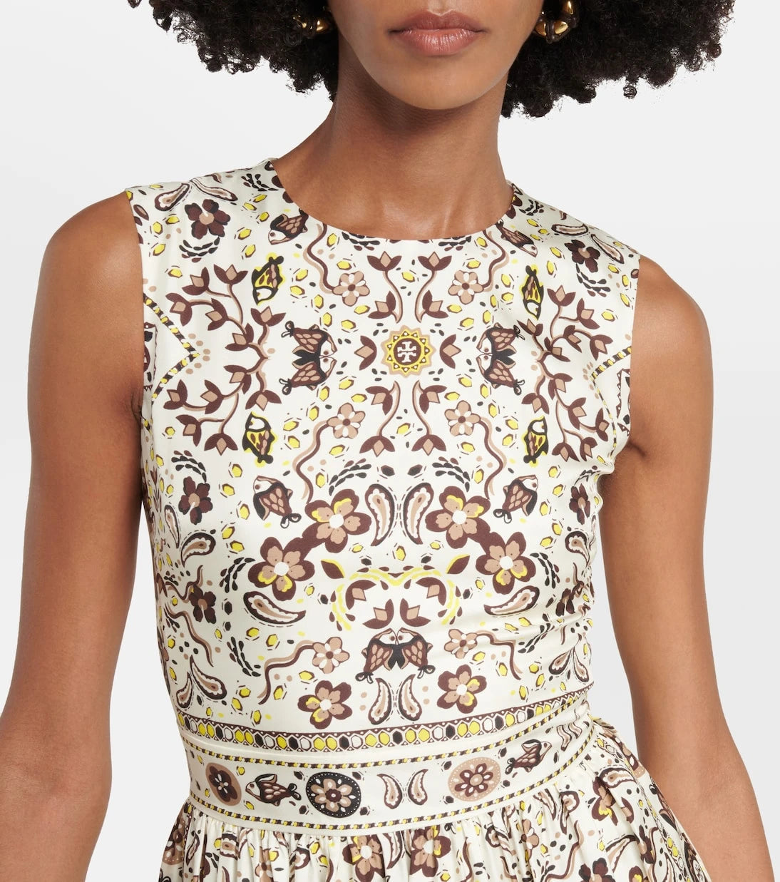 Tory Burch - Printed silk minidress