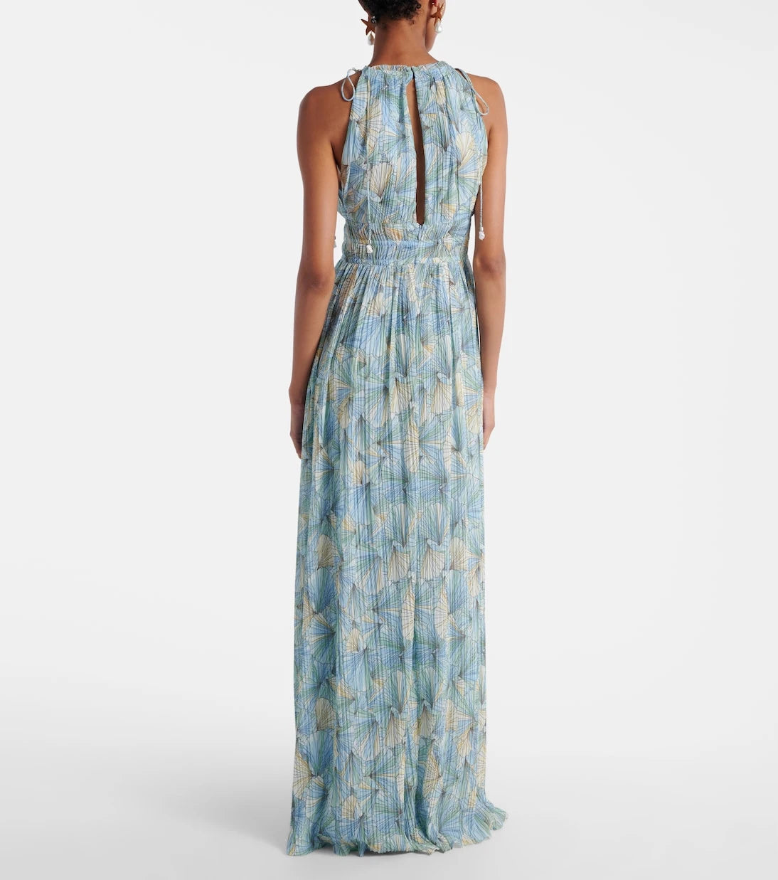 Veronica Beard - Yardley floral pleated chiffon gown