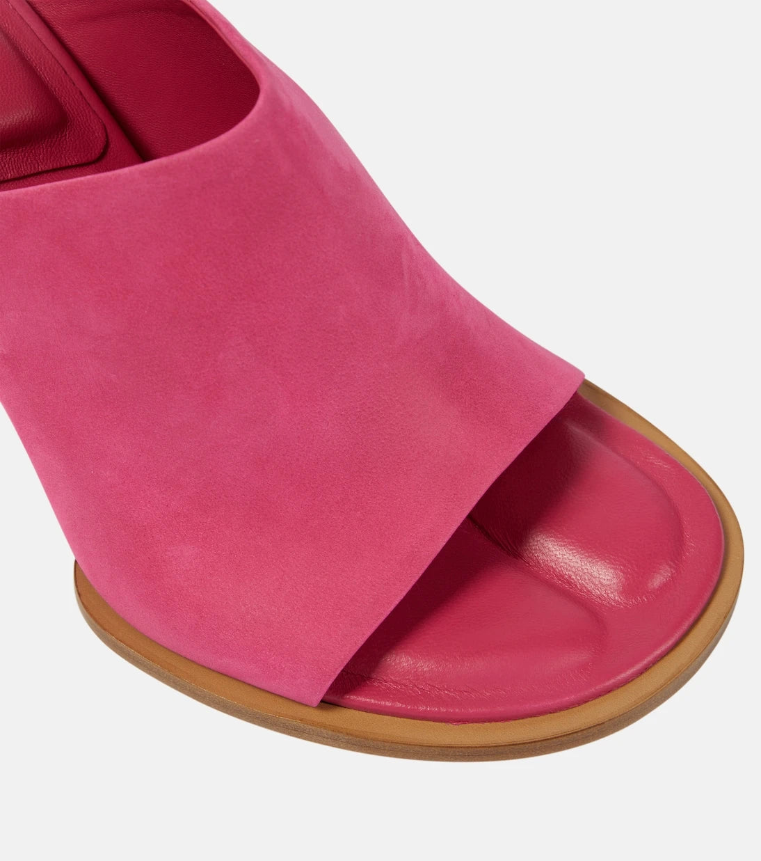 Jacquemus - Les Mules Rond Carré asimetrik süet terlik
