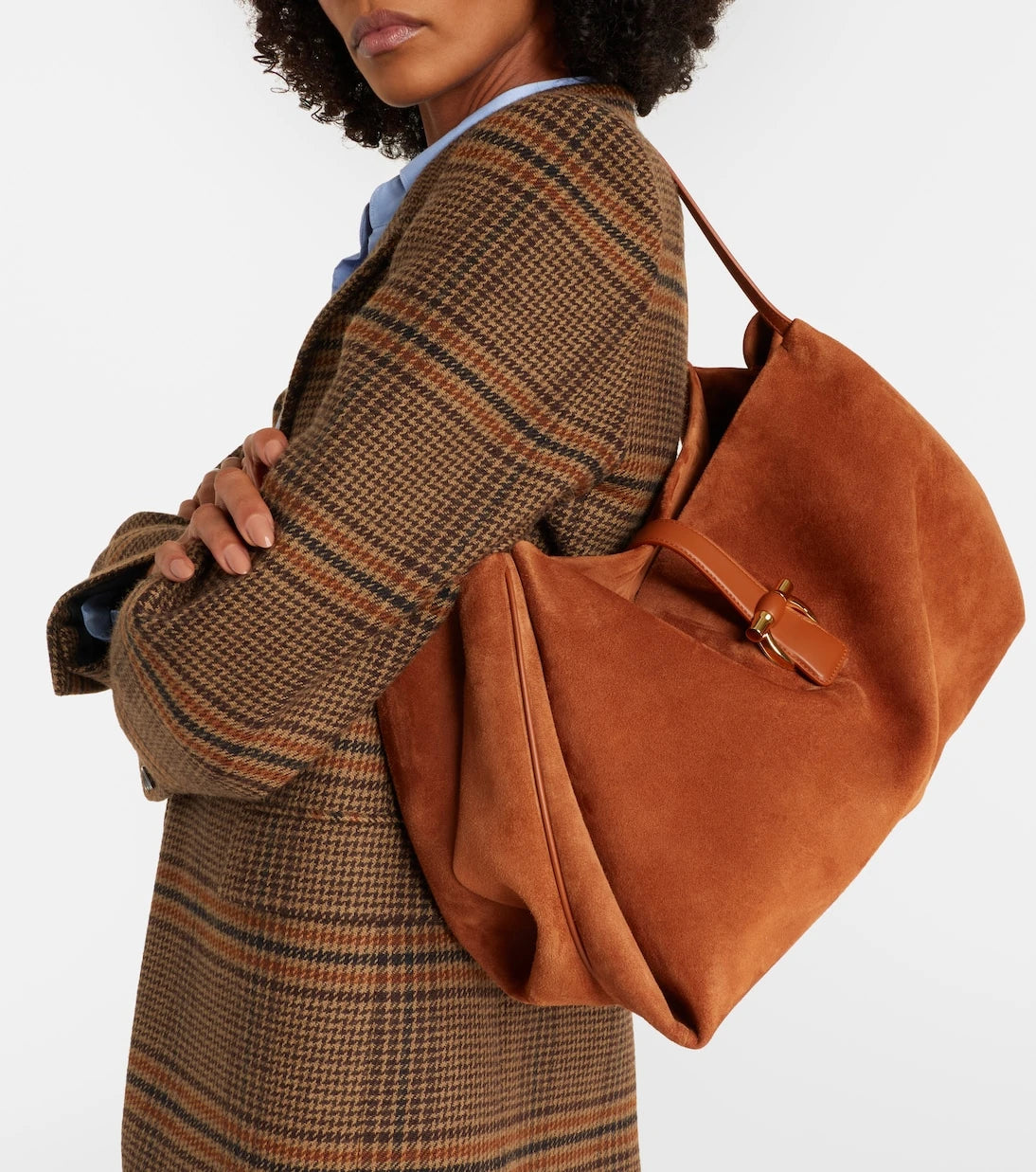Ferragamo - Medium suede tote bag