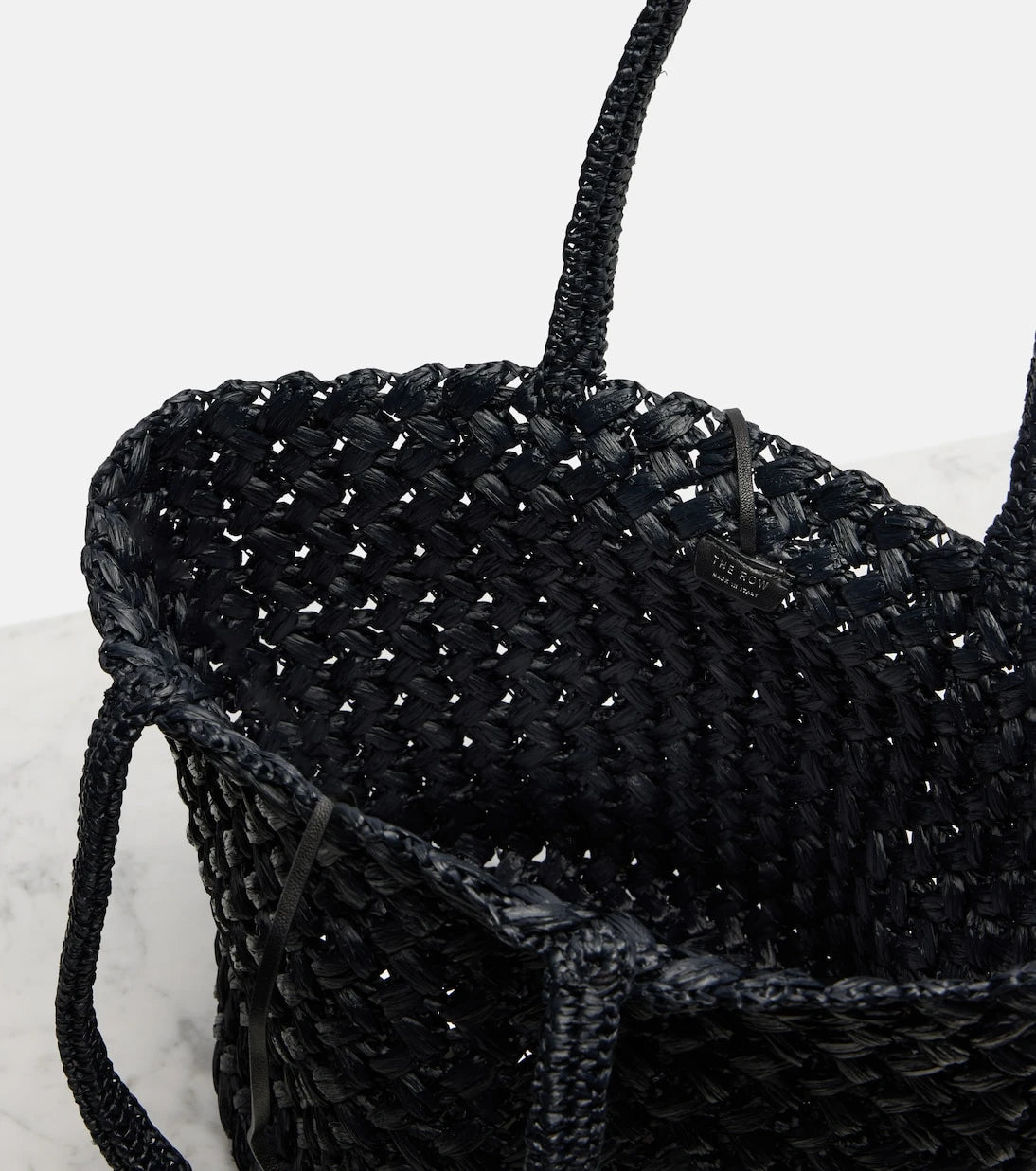 The Row - Estelle 2 Medium raffia tote bag