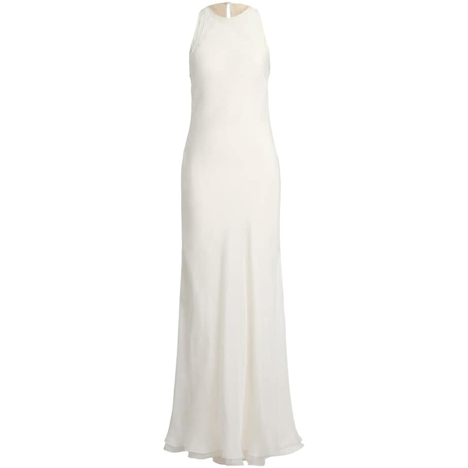 Ralph Lauren Collection White Mulberry Silk Zachary Dress