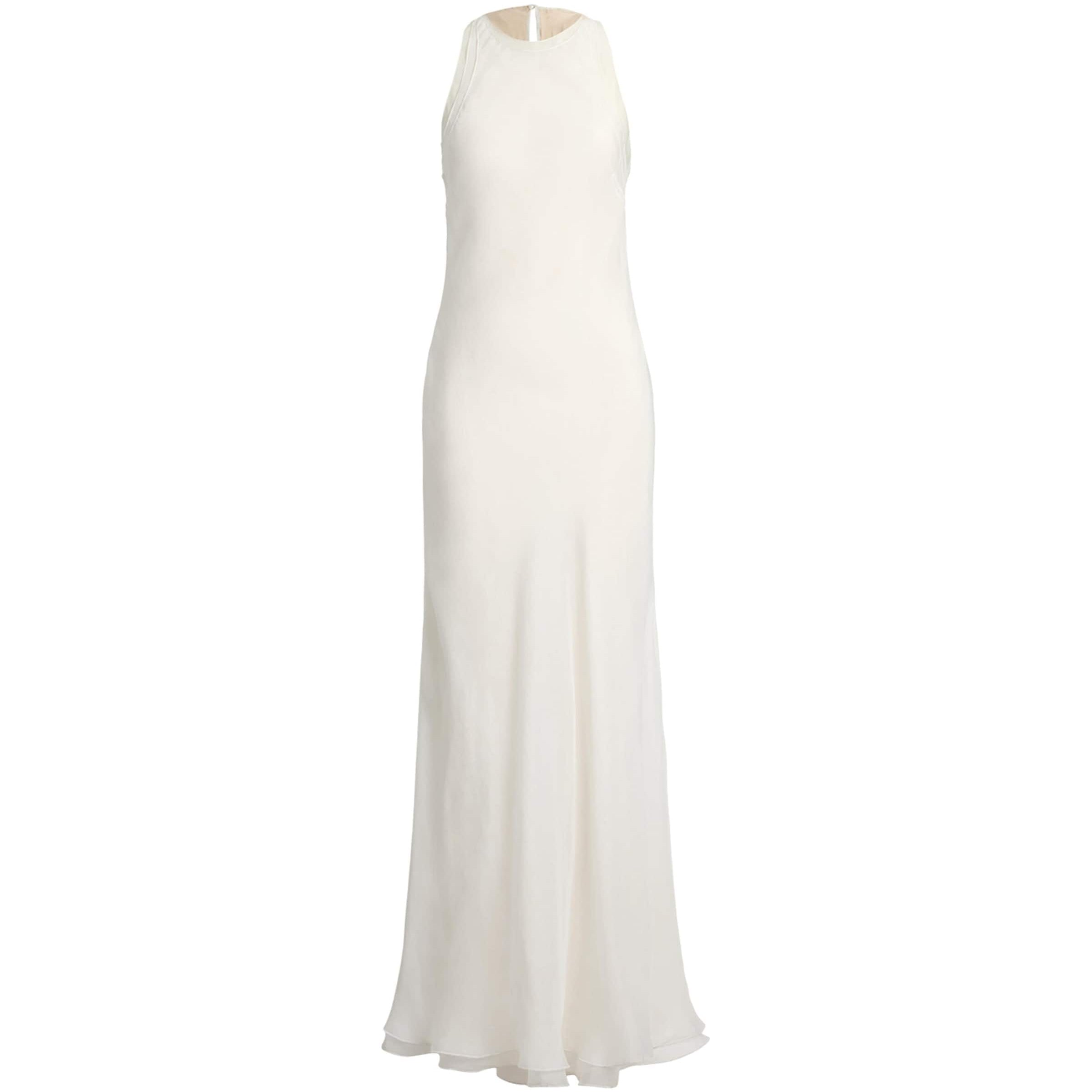 Ralph Lauren Collection White Mulberry Silk Zachary Dress