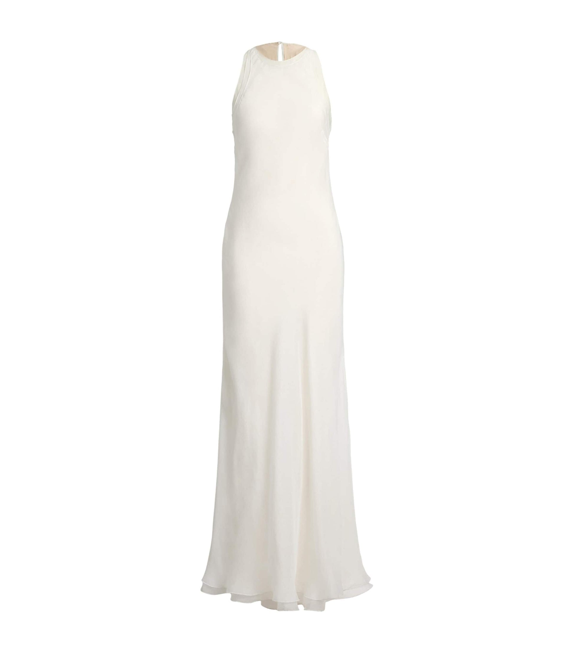 Ralph Lauren Collection White Mulberry Silk Zachary Dress