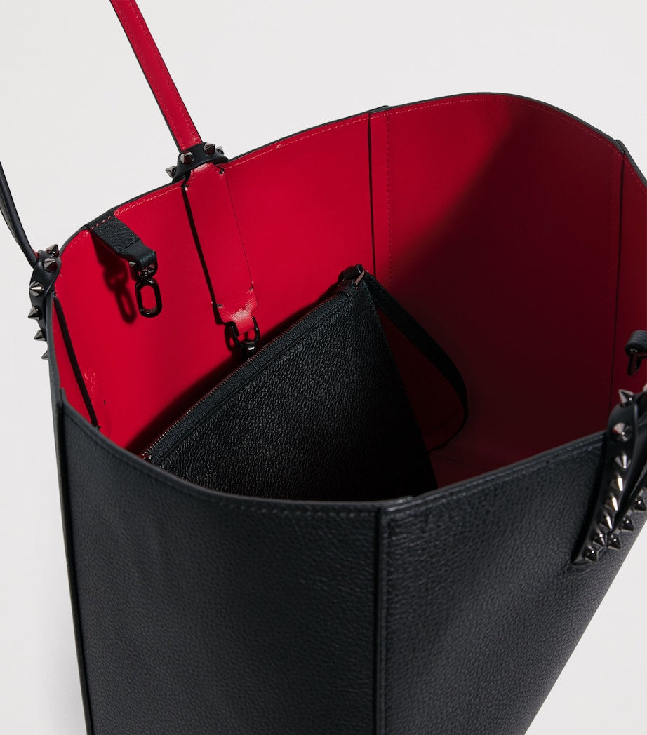 Black Cabata Small Calfskin Tote Bag