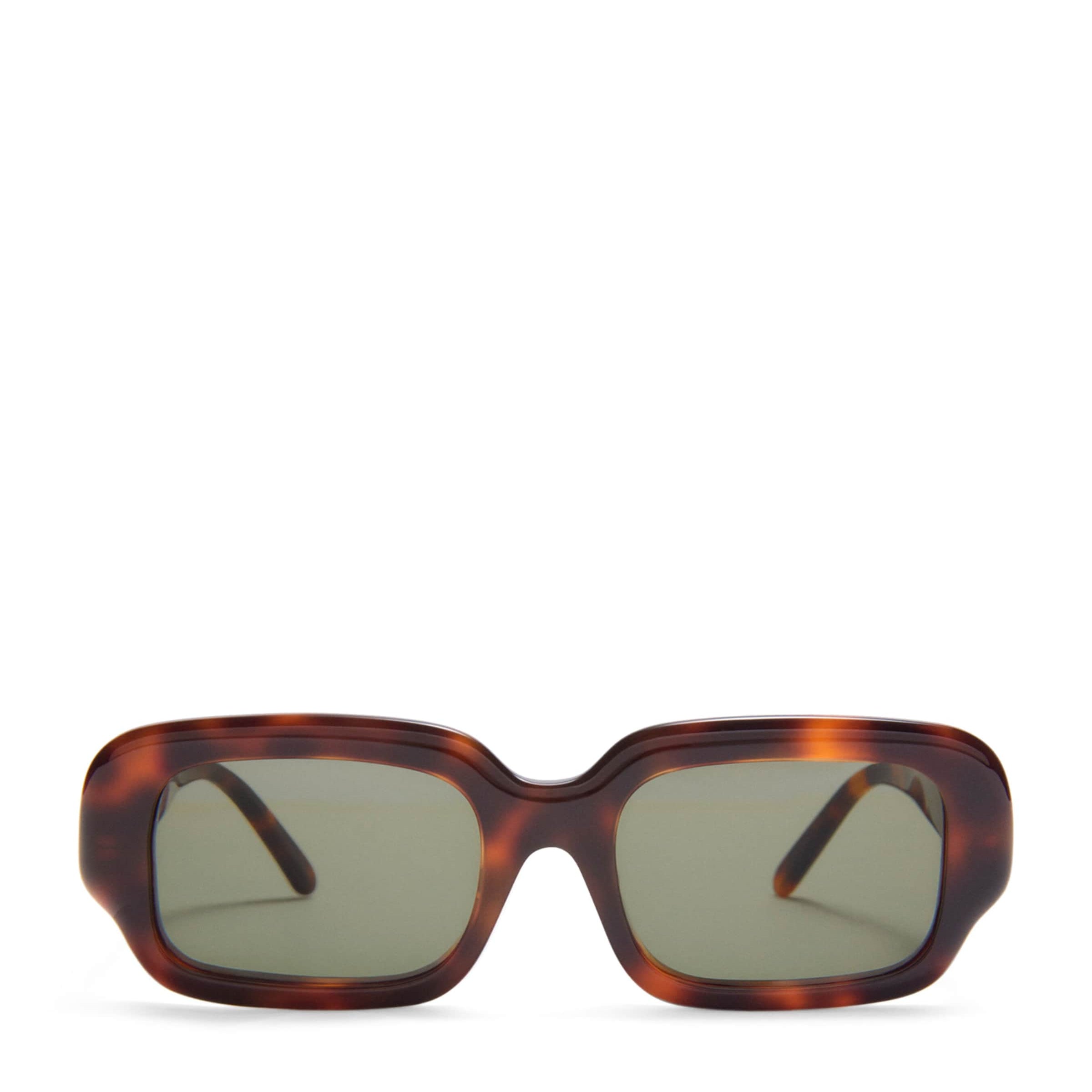 LOEWE Brown Acetate Rectangular Slim Sunglasses