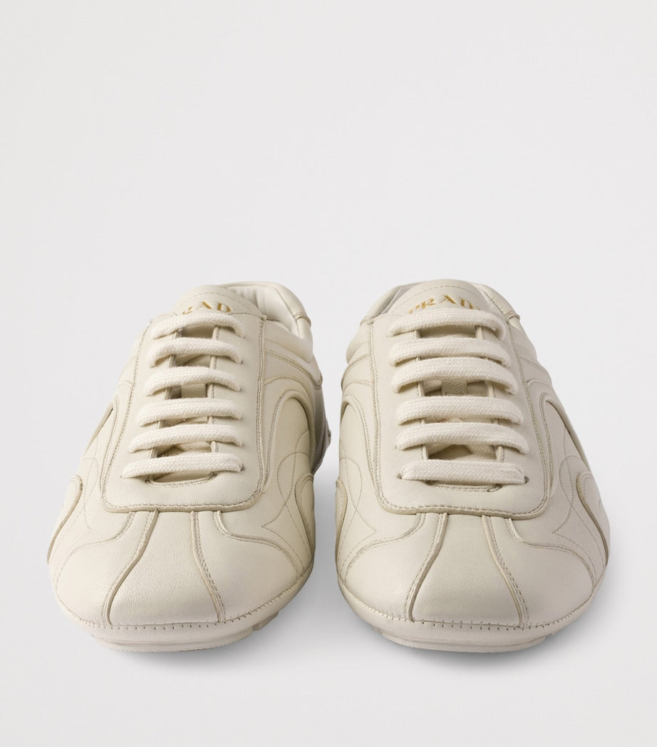 Nappa Leather Antiqued Sneakers
