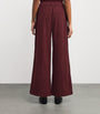 Brown Wide-Leg Floris Trousers