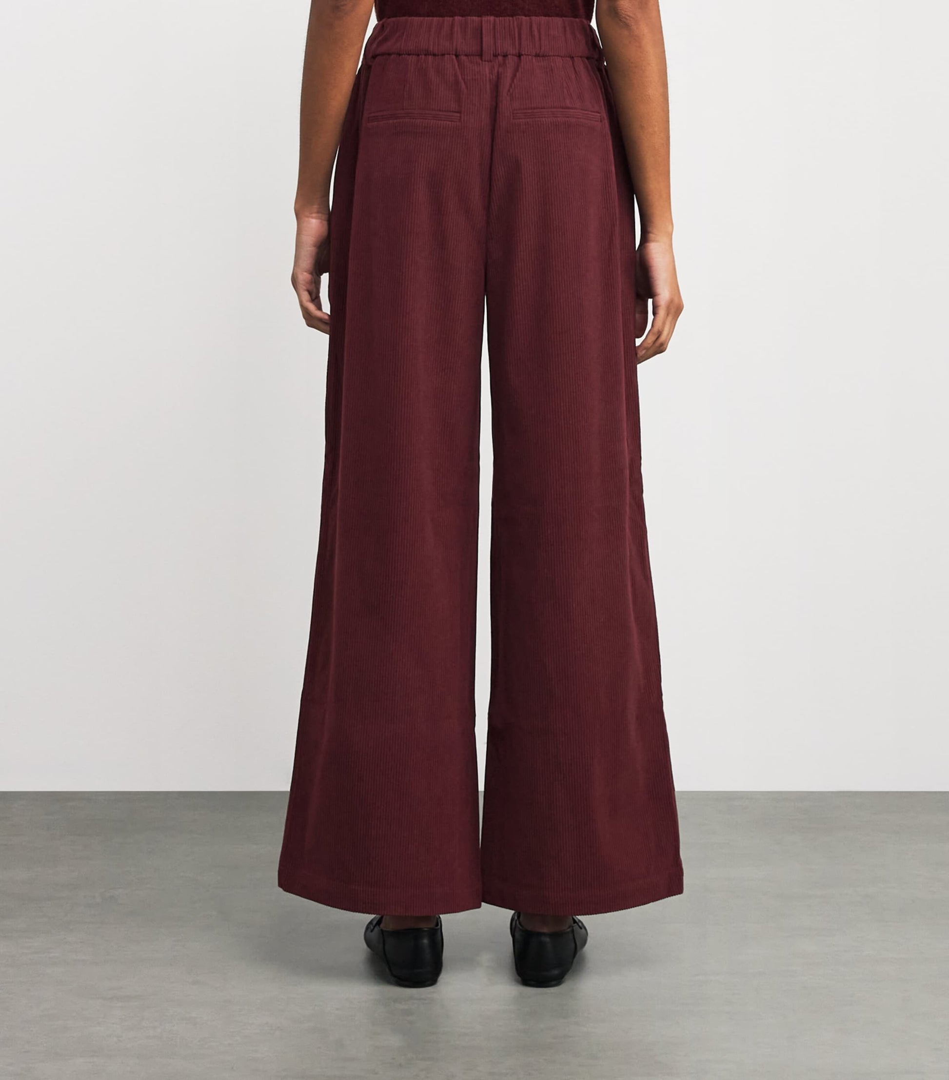 Brown Wide-Leg Floris Trousers