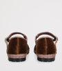 Flabelus Brown Velvet Balthasar Mary Janes