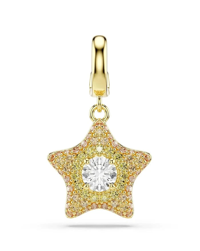Swarovski SUBLIMA altın kaplama model rozet