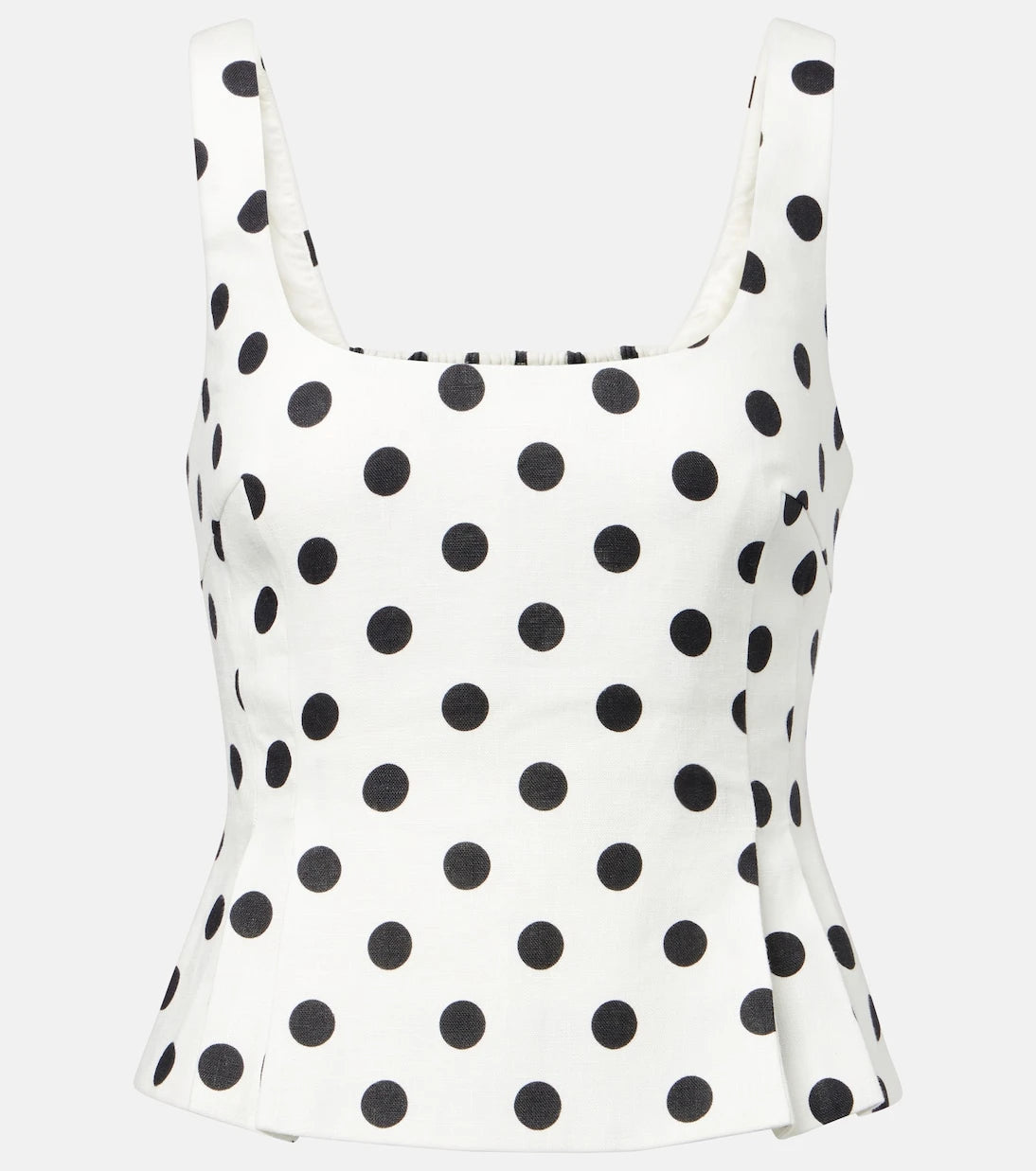 Posse - Rosalie polka-dot linen top