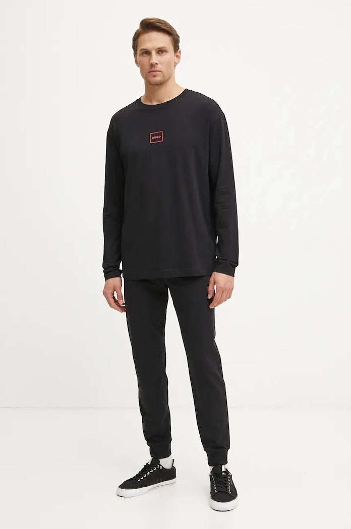 HUGO Laze Longsleeve Uzun Kollu Ev Bluzu
