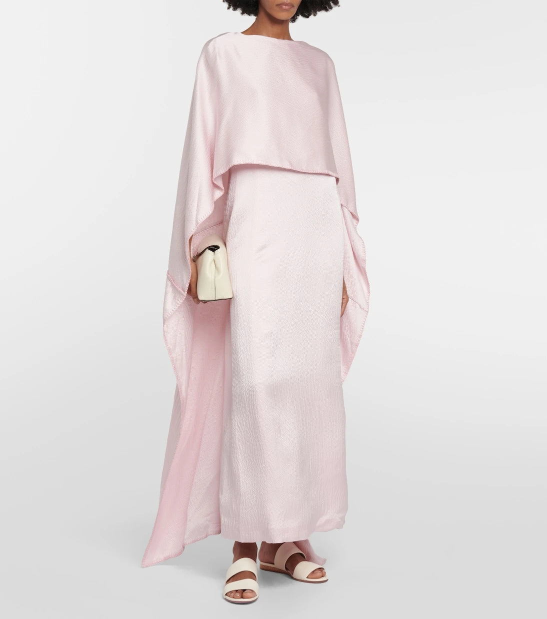 Gabriela Hearst - Caped silk satin gown