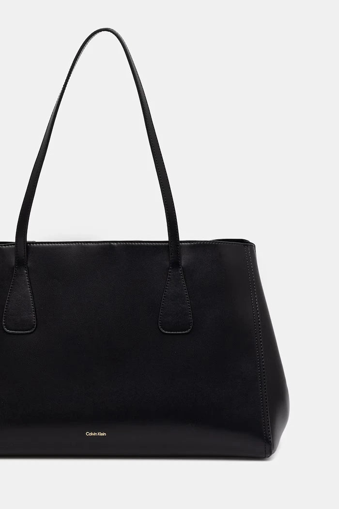 Calvin Klein suni deri kadın alışveriş çantası